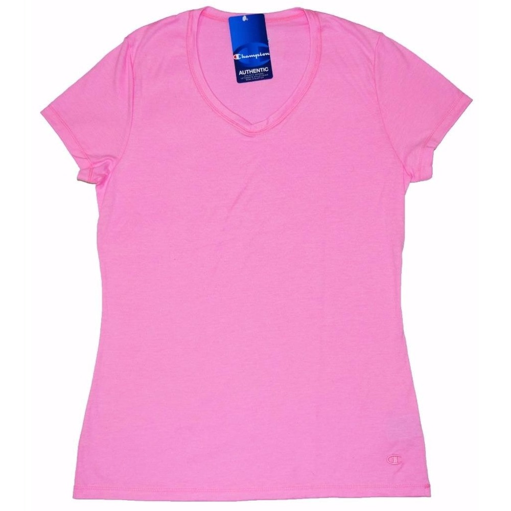 NWT Champion Womens Small Short Sleeve Pink Athletic Exercise Run Tee T Shirt